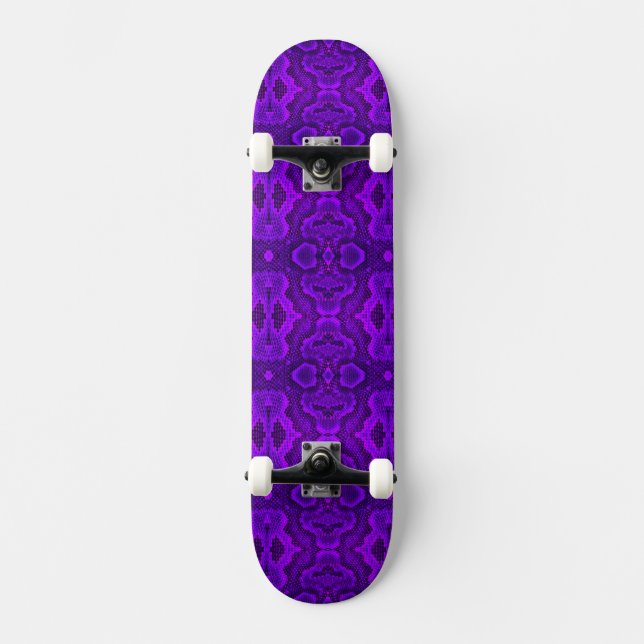 Purple Snake Texture SkateBoard (Front)