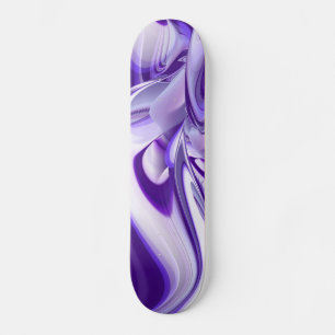 Purple Snow Dream , Abstract Fantasy Rainbow-Art Skateboard