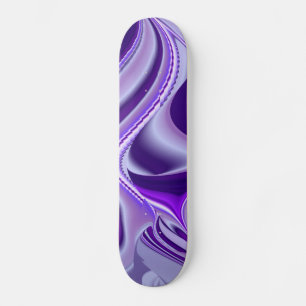Purple Snow Dream , Abstract Fantasy Rainbow-Art Skateboard