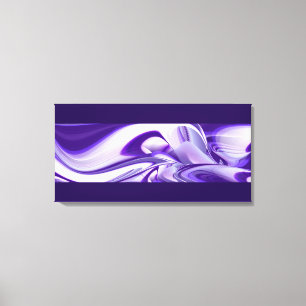 Purple Snow Dreams, Abstract Fantasy Rainbow Art Canvas Print