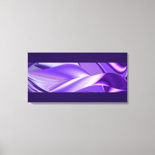 Purple Snow Dreams, Abstract Fantasy Rainbow Art Canvas Print