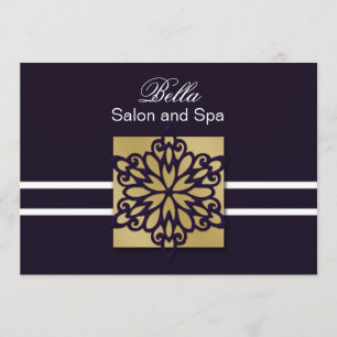 purple snowflake Business Thank You Cards