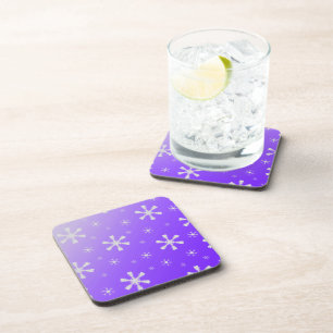 Purple Snowflake Coasters