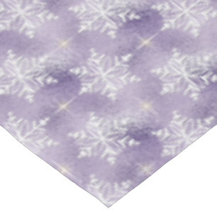 Purple snowflake pattern Holiday tablecloth