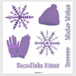 Purple Snowflakes and Sweater