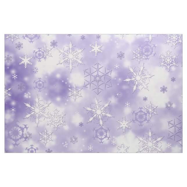 Purple Snowflakes Fabric (Yard)