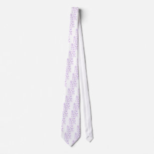 purple snowflakes tie