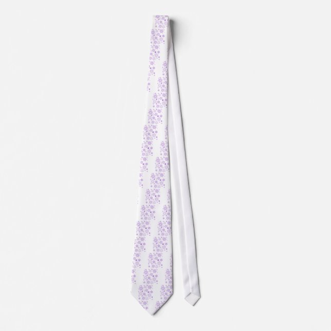 purple snowflakes tie (Front)