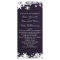 purple snowflakes winter wedding program