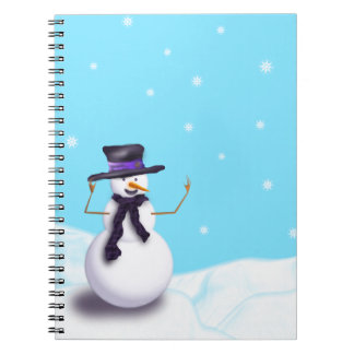 Purple Snowman Notebook