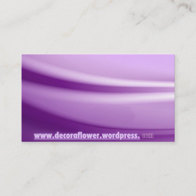 Purple Soft Business Card (Front)
