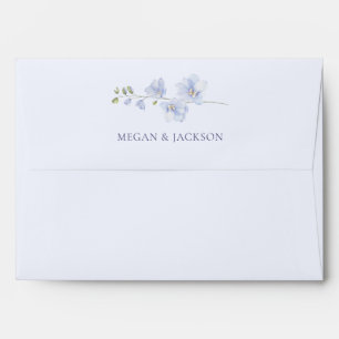 Purple soft flower bloom envelope