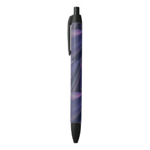 Purple Soft Sand Waves Black Ink Pen
