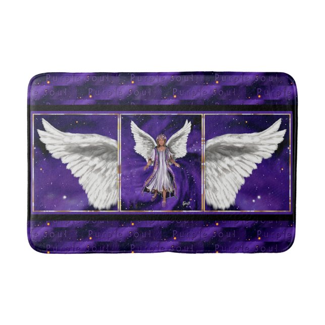 Purple Soul  Bath Mat (Front)