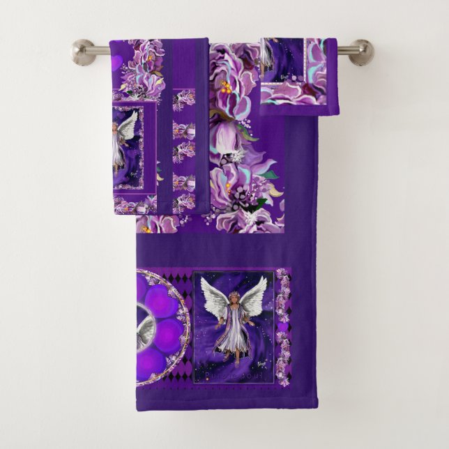 Purple Soul Bath Towel Set (Insitu)