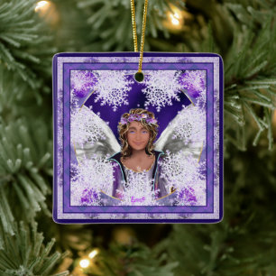 Purple Soul Ceramic Ornament