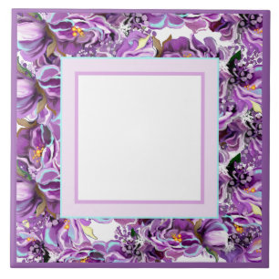 Purple soul detail ceramic tile
