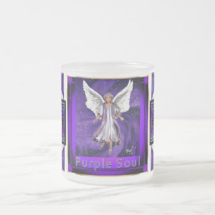 Purple Soul Frosted Glass Coffee Mug