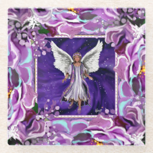 Purple Soul Glass Coaster