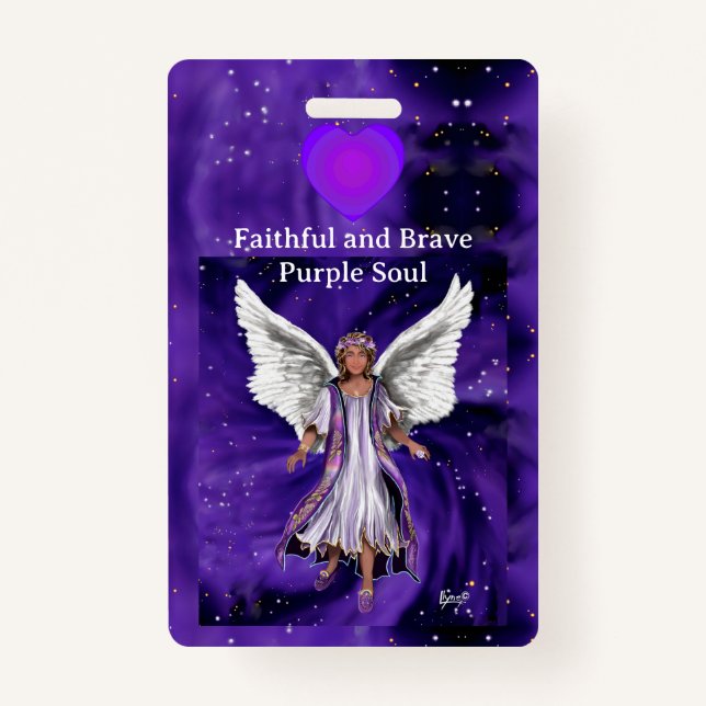 purple soul ID badge (Front)