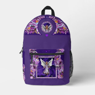Purple Soul Printed Backpack