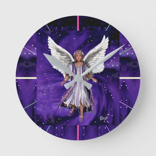 Purple Soul Round Clock (Front)