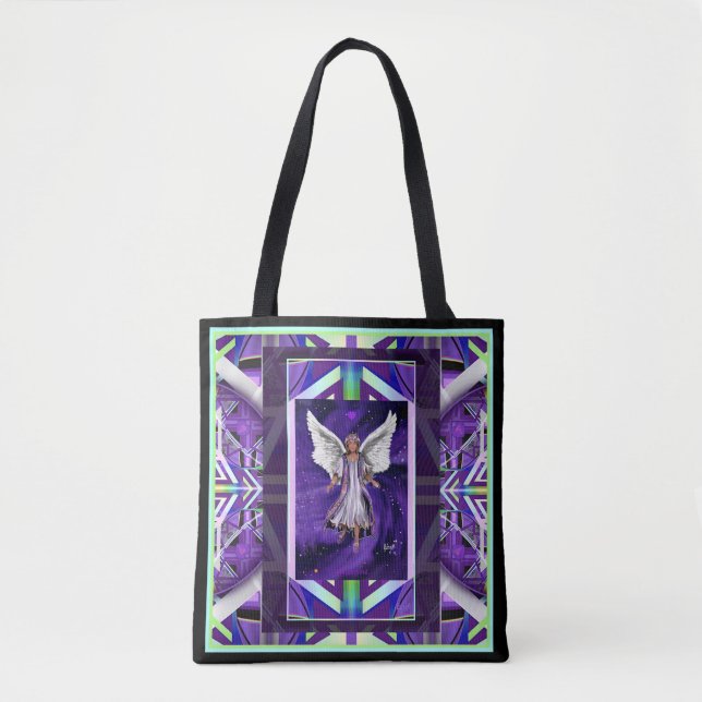 Purple Soul Scarf Tote Bag (Front)