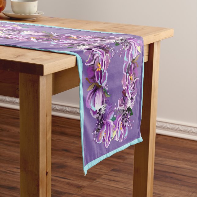 Purple soul short table runner (In Situ)