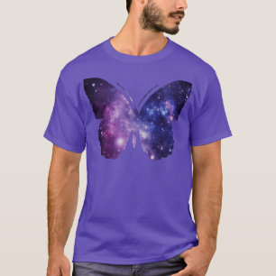Purple Space Butterfly T-Shirt