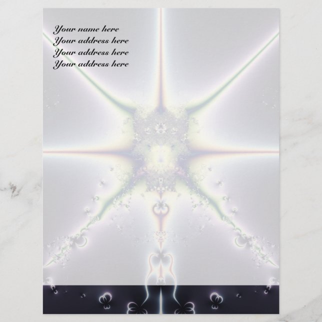 Purple Space Customized Letterhead (Front)