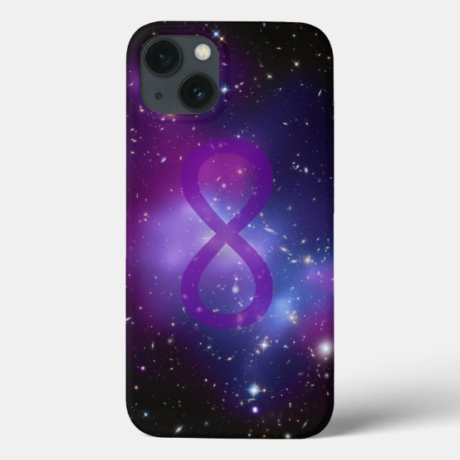 Purple Space Image Infinity Symbol Case-Mate iPhone Case (Back)