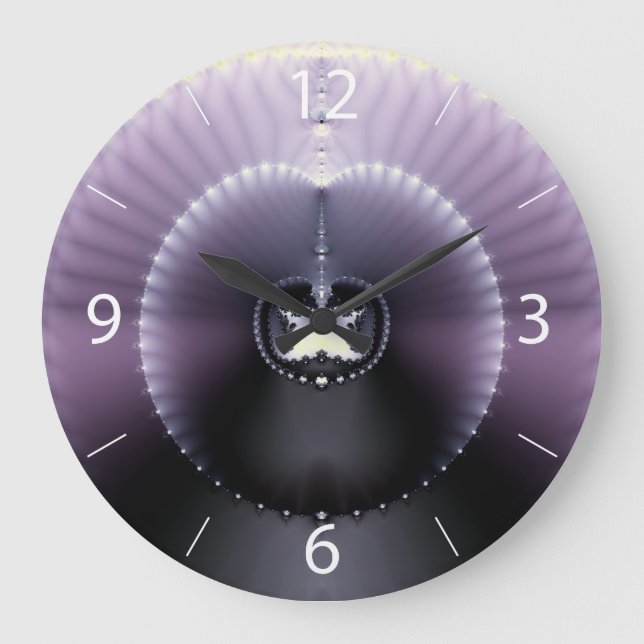 Purple Space Large Clock (Front)
