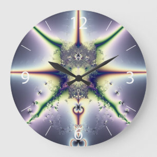 Purple Space Large Clock