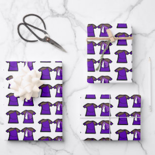 Purple Spark Dancer Wrapping Paper Sheet