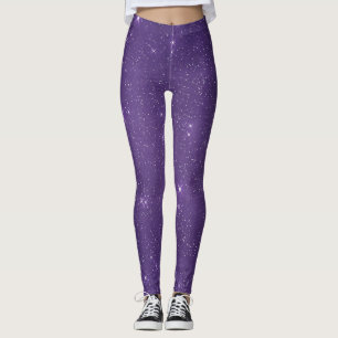 Purple Sparkle Girly Glam Leggings