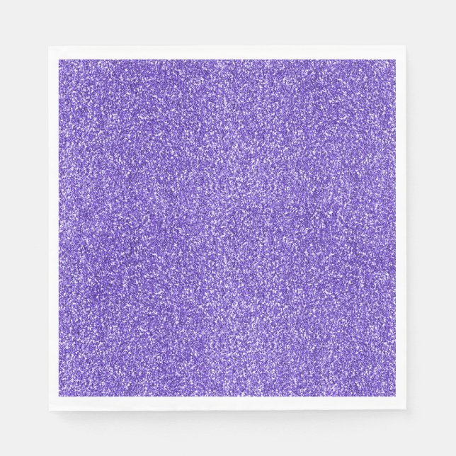 Purple Sparkle Glitter       Napkin (Front)