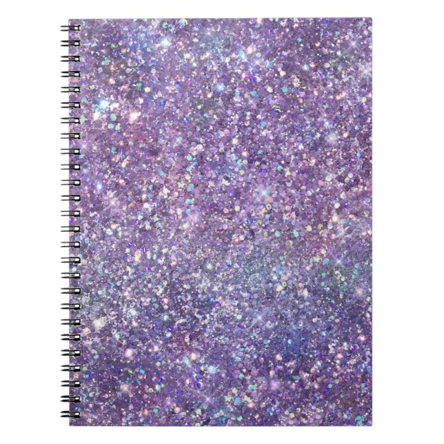 Purple Sparkle Glitter Notebook (Front)
