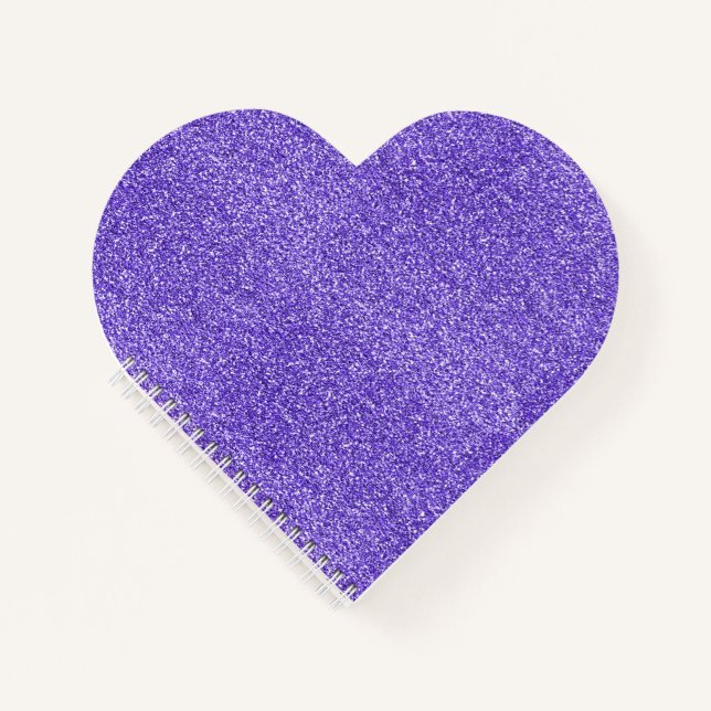 Purple Sparkle Glitter        Notebook (Front)