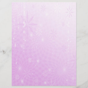 Purple Sparkle Holiday Letterhead