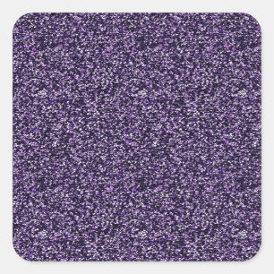 Purple Sparkle Square Sticker