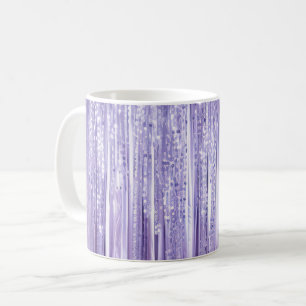 Purple Sparkle Stripes Coffee Mug