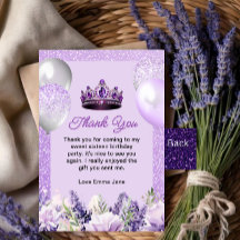 Purple Sparkle Sweet 16 Birthday Party