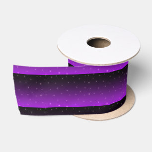 Purple Sparkles Satin Ribbon