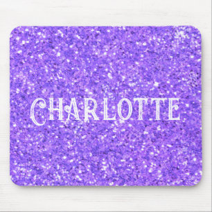 Purple sparkling glitter pattern    mouse mat