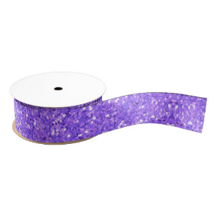 Purple sparkling glittery fun pattern    grosgrain ribbon