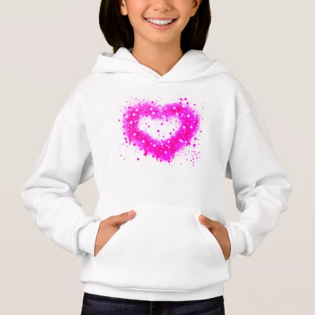 Purple sparkling graffiti heart (Front)