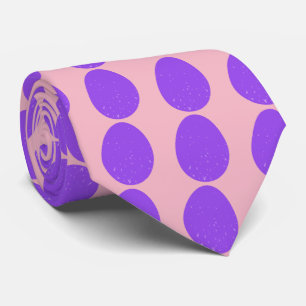Purple Speckled Easter Eggs Tie