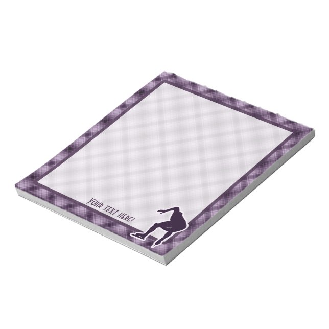 Purple Speed Skater Notepad (Rotated)