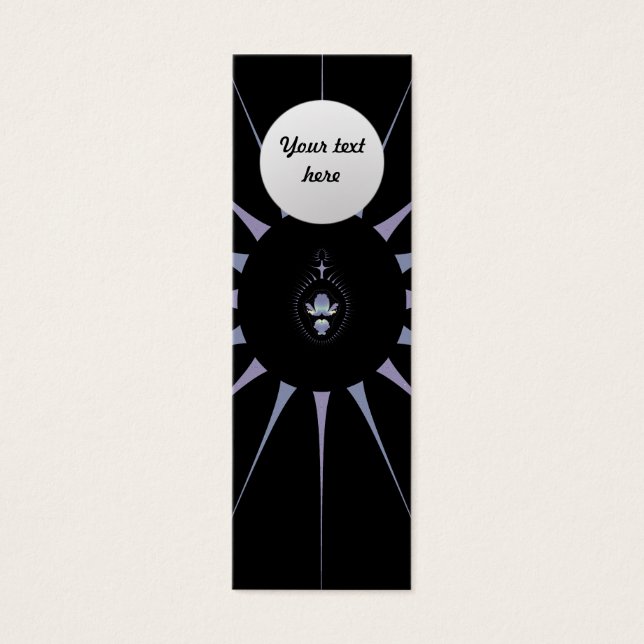 Purple Spider Custom Bookmark (Front)