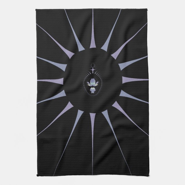 Purple Spider Tea Towel (Vertical)